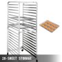 VEVOR 20-Tier Bakery Rack Bun Pan Rack 26" Lx20 Wx69 H Aluminum Commercial & Home Kitchen Cooling Rack
