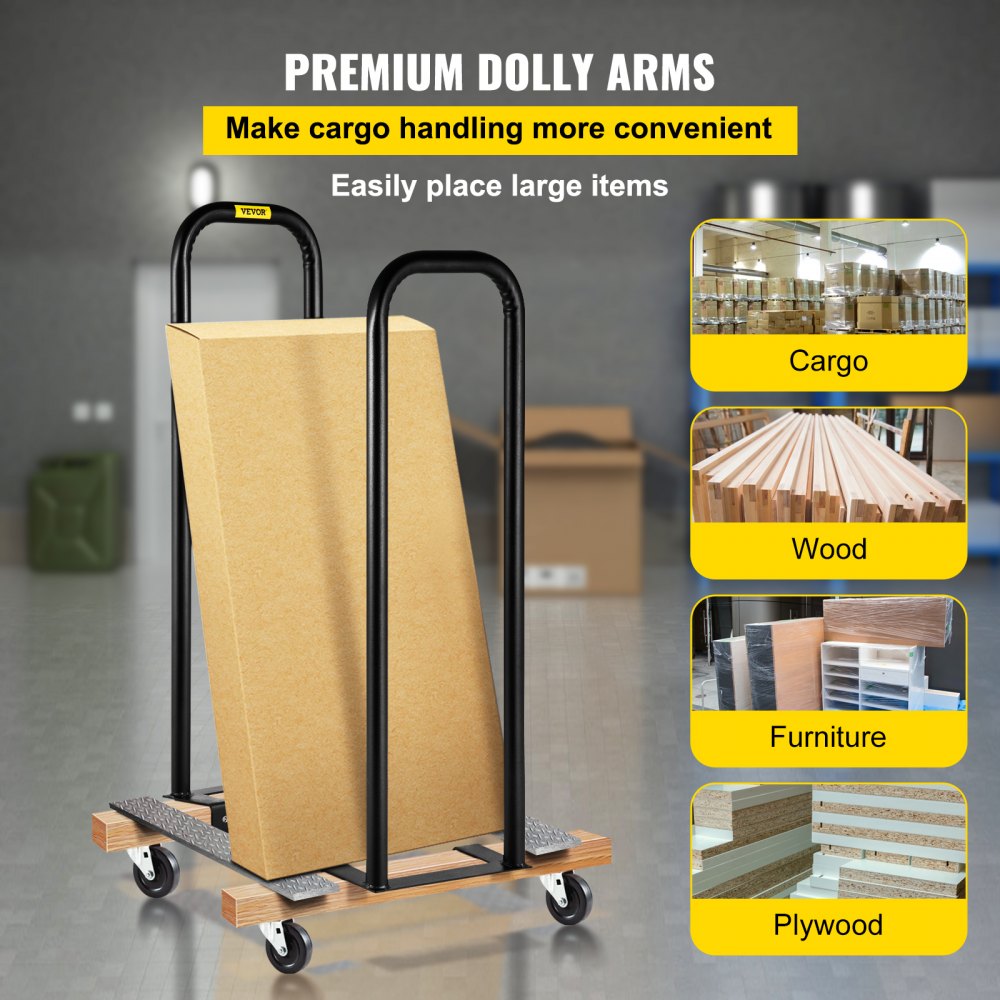 VEVOR VEVOR Furniture Dolly, paquete de 4 deslizadores de plástico para mover  muebles con 4 ruedas de PP y tapa antideslizante de rotación de 360°, juego  de herramientas para mover muebles pesados