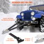 VEVOR Tow Bar, 5000 lbs Towing Capacity with Chains, Powder-Coating Steel Bumper-Mounted Universal Towing Bar with 11''-42.5'' Adjustable Width, 2'' Coupler Fits 2'' Ball, Ideal for RV Car Trailer Tru