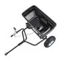 VEVOR Tow Behind Broadcast Spreader, 130LBS Capacity, Tow/Push Garden Spreader with 13 in Tires, 30 Adjustable Setting & 9.8 ft Spreading Width, Lawn Spreaders for Seed, Fertilizer, Salt, Ice Melt