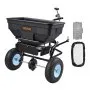 VEVOR Tow Behind Broadcast Spreader, 130LBS Capacity, Tow/Push Garden Spreader with 13 in Tires, 30 Adjustable Setting & 9.8 ft Spreading Width, Lawn Spreaders for Seed, Fertilizer, Salt, Ice Melt