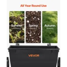 Walk-Behind Push Broadcast Spreader 50LBS 18 in Spreading Width for Fertilizer