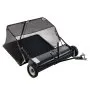 VEVOR 42-inch Lawn Sweeper Tow Behind, 12 cu.ft. Large Pull Behind Grass Sweeper, Heavy Duty Leaf & Grass Collector with Dumping Rope Design, Adjustable Sweeping Height for Picking Up Debris & Grass