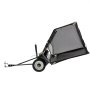 VEVOR 52-inch Lawn Sweeper Tow Behind, 26 cu.ft. Large Pull Behind Grass Sweeper, Heavy Duty Leaf & Grass Collector with Dumping Rope Design, Adjustable Sweeping Height for Picking Up Debris & Grass