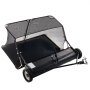 VEVOR 52-inch Lawn Sweeper Tow Behind, 26 cu.ft. Large Pull Behind Grass Sweeper, Heavy Duty Leaf & Grass Collector with Dumping Rope Design, Adjustable Sweeping Height for Picking Up Debris & Grass