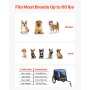 VEVOR Dog Bike Trailer, Supports up to 66 lbs, Pet Cart Bicycle Carrier for Small & Medium Dogs, Easy Folding Frame with Quick Release Wheel, Universal Bicycle Coupler, Reflector, Flag, Internal Leash
