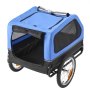 VEVOR Dog Bike Trailer, Supports up to 40 kg, Pet Cart Bicycle Carrier for Small & Large Dogs, Easy Folding Frame with Quick Release Wheel, Universal Bicycle Coupler, Reflector, Flag, Internal Leash