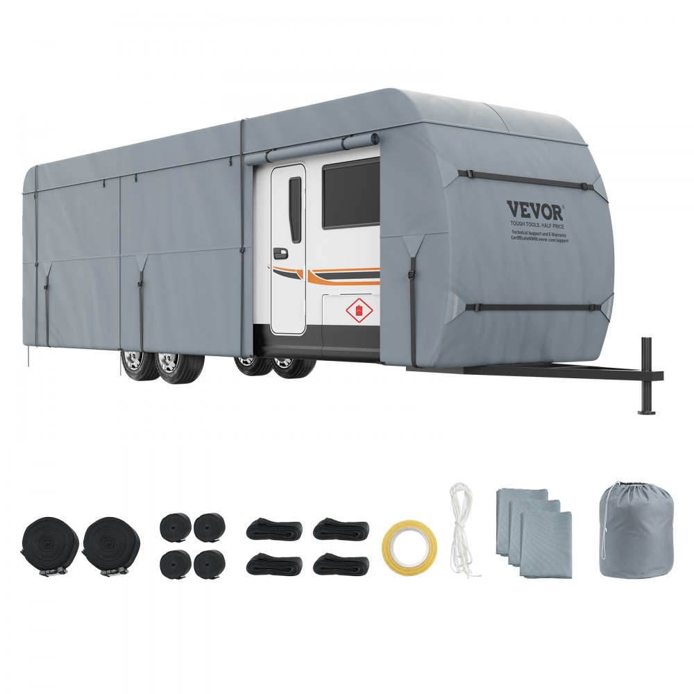 VEVOR Trailer Travel Camper Cover Αδιάβροχο κάλυμμα τροχόσπιτου 24'-26' Class A RV