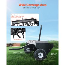 48-Inch Tow Behind Plug Aerator with Universal Hitch Lawn Aerator Tow Behind