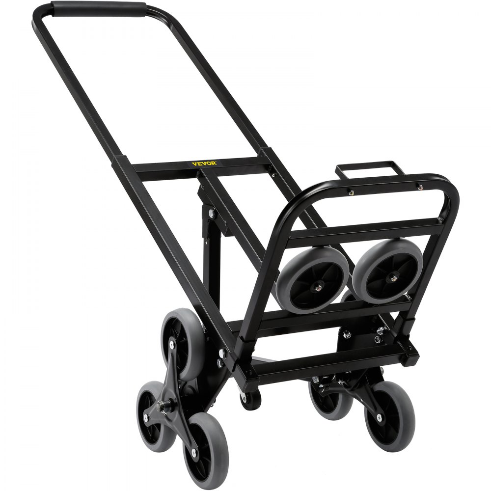 VEVOR Stair Climbing Cart Foldable Hand Truck 375 lbs Capacity w/ Backup Wheels