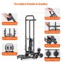 VEVOR Stair Climbing Cart Heavy Duty Folding Hand Truck Dolly 208 kg 6 Wheels