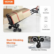 VEVOR Stair Climbing Cart Heavy Duty Folding Hand Truck Dolly 460 lbs 6 Wheels