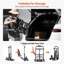 Stair Climbing Cart Heavy Duty Folding Hand Truck Dolly 460 lbs 6 Wheels