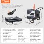 VEVOR dog bike trailer dimensions, material details, and specifications for sizes, weights, and capacity.