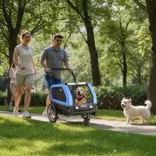 VEVOR Dog Bike Trailer Pet Bicycle Trailer & Stroller 88 lbs Water Resistant