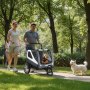 VEVOR Dog Bike Trailer, Supports up to 100 lbs, 2-in-1 Pet Stroller Cart Bicycle Carrier for Small & Large Dogs, Easy Folding Frame with Quick Release Wheel, Universal Bicycle Coupler, Internal Leash