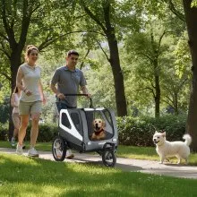 VEVOR Dog Bike Trailer Pet Bicycle Trailer & Stroller 100 lbs Water Resistant