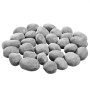 VEVOR Ceramic Fire Pebble Stones, 2-3 inch 30 Pcs Lava Rocks, Reusable Fire Pit Stones Indoor and Outdoor Use, Decorative Firepit Stone for Propane/Gas Fireplace, Stove, Courtyard, Camping