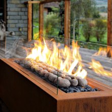 2-3 Inch 30 Pcs Ceramic Fire Pebble Stones Lava Rocks Reusable