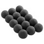 VEVOR Ceramic Fire Balls, 3 Inch 15 Pcs Round Fire Stones, Reusable Lava Rocks Indoor and Outdoor Use, Decorative Fire Pit Rocks for Propane/Gas Fireplace, Stove, Courtyard, Camping, Black