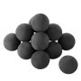 VEVOR Ceramic Fire Balls, 3 Inch 15 Pcs Round Fire Stones, Reusable Lava Rocks Indoor and Outdoor Use, Decorative Fire Pit Rocks for Propane/Gas Fireplace, Stove, Courtyard, Camping, Black