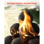 4 Inch 12 Pcs Ceramic Fire Balls Round Fire Stones Reusable Lava Rocks