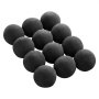 VEVOR Ceramic Fire Balls, 4 Inch 12 Pcs Round Fire Stones, Reusable Lava Rocks Indoor and Outdoor Use, Decorative Fire Pit Rocks for Propane/Gas Fireplace, Stove, Courtyard, Camping, Black