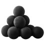 VEVOR Ceramic Fire Balls, 4 Inch 12 Pcs Round Fire Stones, Reusable Lava Rocks Indoor and Outdoor Use, Decorative Fire Pit Rocks for Propane/Gas Fireplace, Stove, Courtyard, Camping, Black