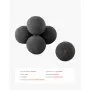 VEVOR Ceramic Fire Balls, 125 mm 6 Pcs Round Fire Stones, Reusable Lava Rocks Indoor and Outdoor Use, Decorative Fire Pit Rocks for Propane/Gas Fireplace, Stove, Courtyard, Camping, Black