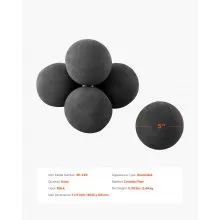 VEVOR 12.5 cm 6 Pcs Ceramic Fire Balls Round Fire Stones Reusable Lava Rocks