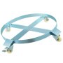 VEVOR Heavy Duty Drum Dolly 4 Swivel Caster Wheel 55 Gallon Steel Frame Non Tipping with Brake