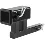 Adaptador de enganche VEVOR, extensor de enganche receptor de 1-1/4" a 2", elevador de enganche de remolque con elevación/descenso de 4", longitud de extensión de 6-1/2", capacidad de remolque de 4000 lb, incluye pasadores, perno y tuerca, color negro