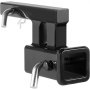 Adaptador de enganche VEVOR, extensor de enganche receptor de 1-1/4" a 2", elevador de enganche de remolque con elevación/descenso de 4", longitud de extensión de 6-1/2", capacidad de remolque de 4000 lb, incluye pasadores, perno y tuerca, color negro