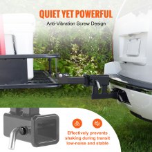 VEVOR Rise-Drop Extender Extension Trailer Hitch Receiver 1-1/4" to 2" Adapter