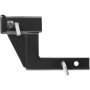 VEVOR Trailer Hitch Riser, for 2" Receiver with 6" Rise/Drop, Trailer Receiver Hitch Extender Extension Adapter, 7" and 9" Extension Length, 4000 lbs Max Towing Capacity, Hitch Pins Included, Black
