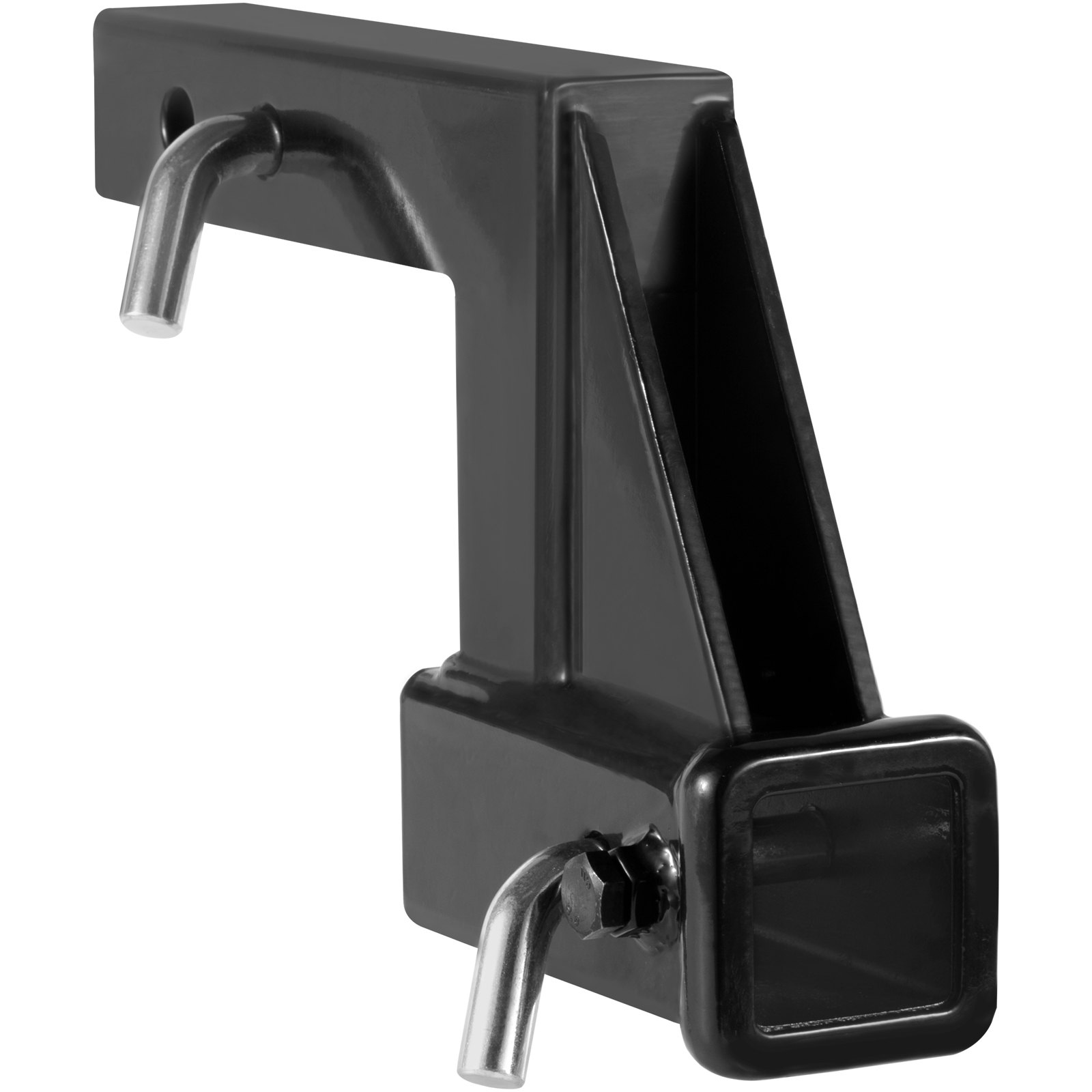 VEVOR Trailer Hitch Riser, för 2" mottagare med 6" stigning/sänkning, Trailer Receiver Hitch Extender förlängningsadapter, 7" och 9" förlängningslängd, 4000 lbs Max dragkapacitet, dragstift medföljer, svart