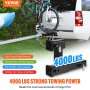 VEVOR Dual Hitch Extension, for 2" Trailer Hitch Receiver, Hitch Adapter Extender to 10" Max Adjustable Length, 7-1/2" Rise/Drop, 4000 lbs Towing Capacity, Hitch Pins, Bolt and Nut Kit Included, Black