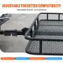 VEVOR Trailer Hitch Extender, 1-1/4" to 2" Receiver Hitch Adapter, Trailer Hitch Extension Tube Extender, 6" Extension Length, 4000 lbs Towing Capacity, Hitch Pins, Clips, Bolt and Nut Included, Black