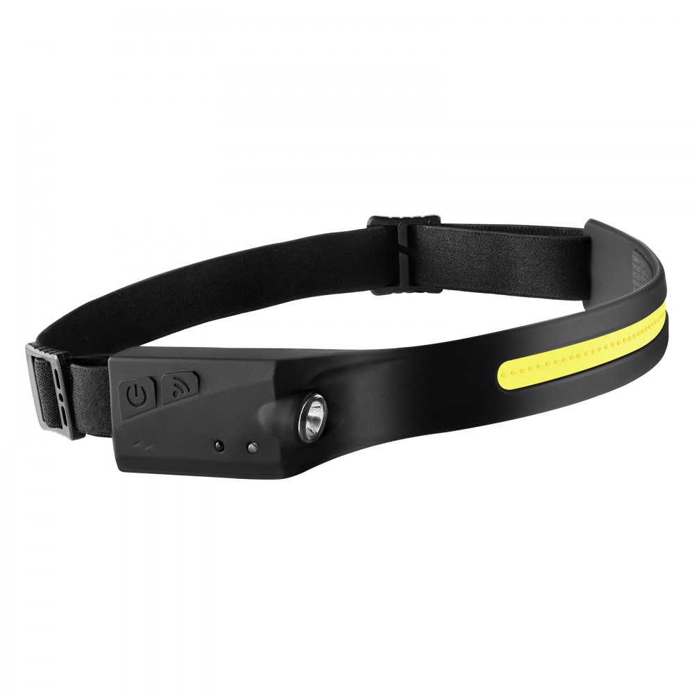 VEVOR 2PCS Rechargeable Headlamp, 350 lumens 230° Wide Beam, 6 Lighting Modes IPX4 Waterproof LED Head Lamp, with Motion Sensor for Camping, Hiking, Running, Repairing, Fishing, Cycling