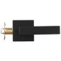 VEVOR Passage Door Handle, 1 Pack Matte Black Door Lever, Left or Right Handing Reversible Lever Non-Locking, 45° Rotation to Open, Universal Square Interior for Hallways, Closets, Meeting Spaces