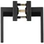 VEVOR Passage Door Handle, 1 Pack Matte Black Door Lever, Left or Right Handing Reversible Lever Non-Locking, 45° Rotation to Open, Universal Square Interior for Hallways, Closets, Meeting Spaces