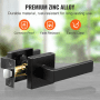 Passage Door Handle 5 Pack Matte Black Door Lever Interior Reversible Lever