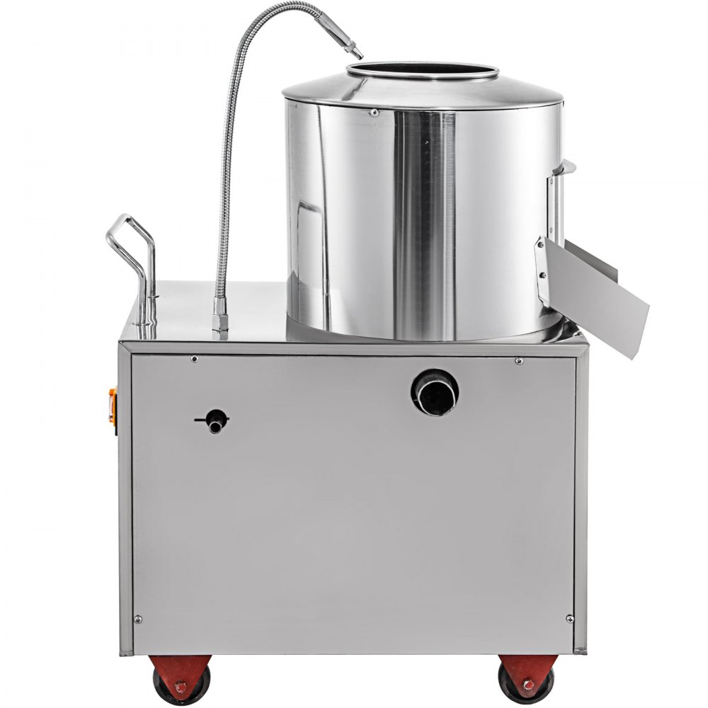 Commercial Electric Potato Peeler 15-20KG Automatic Potato Peeling Washer 220V
