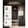 VEVOR 3.6 Cubic Feet Drop Safe, Large Capacity Front Drop Slot Safe Box with Digital Keypad, Heavy Duty 3 Tiers Cash Depository Box with Spare Keys for Cash, Bank Slip, Jewelry, Document, Bill, Black
