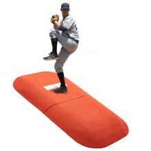 VEVOR Pitching Mound, Portable Baseball Game Mound, 107 in Indoor Outdoor Pitching Practice and Training Equipment, Softball Pitching Aids with Antifade Turf and Pitching Rubber
