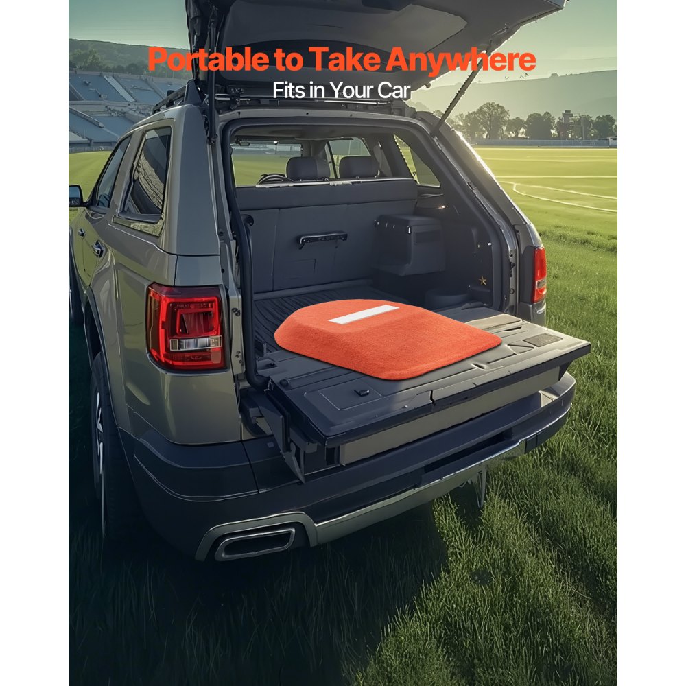 VEVOR Pitching Mound, Portable Baseball Game Mound, 42 in Indoor Outdoor Pitching Practice and Training Equipment, One-Piece Softball Pitching Aids with Antifade Turf and Pitching Rubber