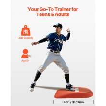 42 in Pitching Mound Portable Pitcher Mound Baseball Softball Outdoor Training