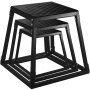 black, stackable VEVOR plyometric box set.