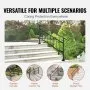VEVOR Outdoor Handrail 165LBS Load Handrail Outdoor Stairs Aluminum Stair Handrail 60 x 35" Outdoor Stair Railing Transitional Range from 0 to 30° Staircase Handrail Fits 4-5 Steps with Screw Kit