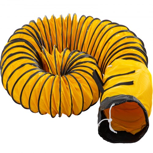 VEVOR Manguera de conducto flexible de PVC de 25 pies para ventilador de escape de 10 pulgadas con una bolsa (10 pulgadas 25 pies)